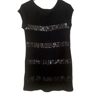 🔥SALE🔥Kische Black Sequin Mini Dress NWTS SZ SM